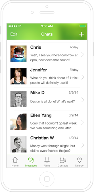 Keep the conversation in the app