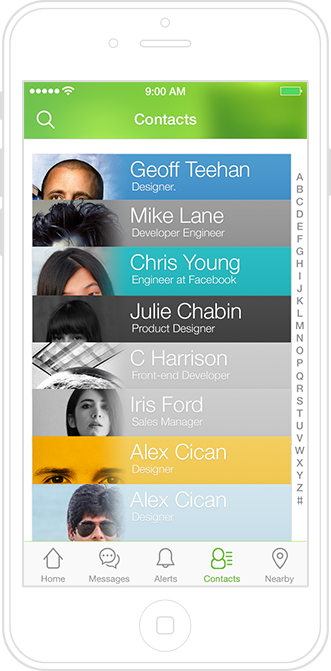 Save your contacts seamlessly
